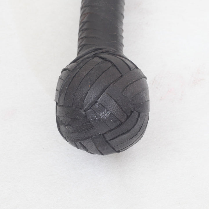 Kangaroo Hide Leather & Shot Loaded Snake Whip 4, 5, 6 or 8 Feet 12 Strands Black