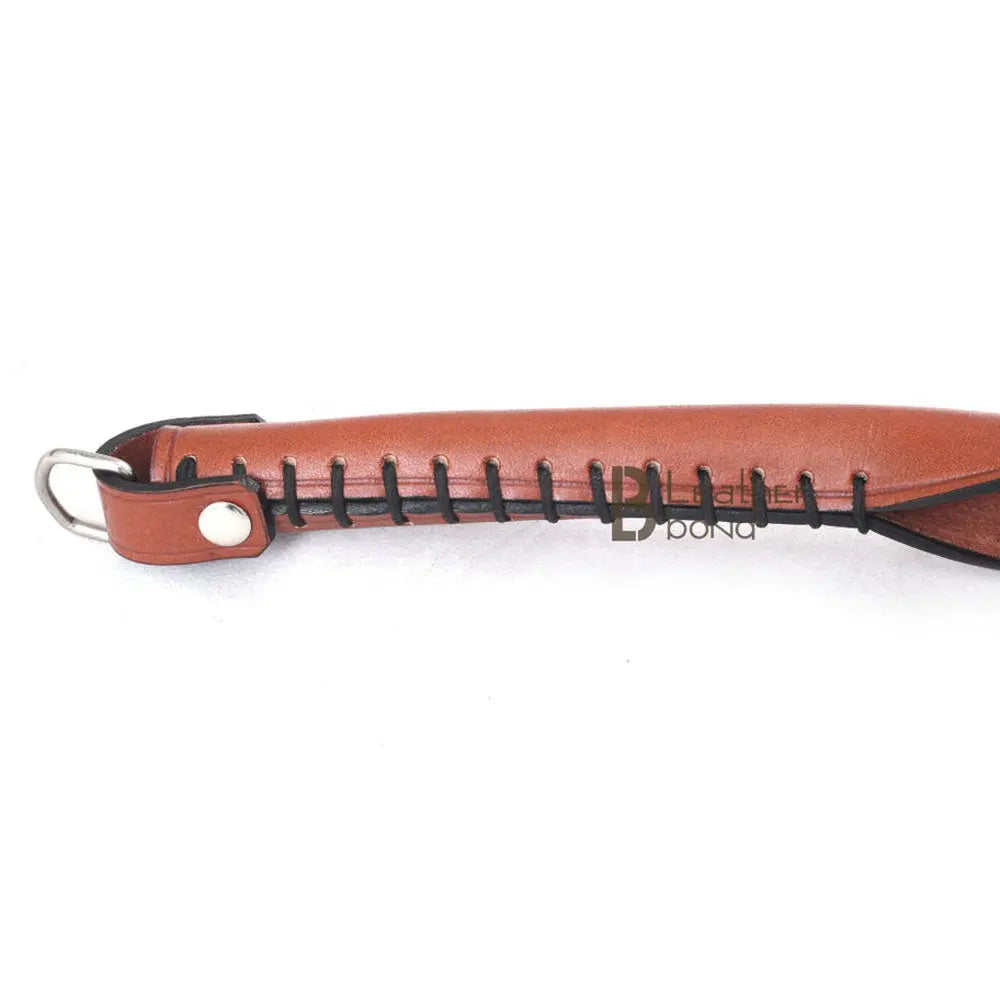 Real Cowhide Brown Leather Paddle Slapper | Lightweight & Flexible ...