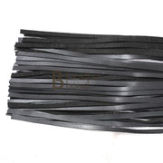 Fully Handmade & Real Genuine Cow Hide Leather Heavy Duty 50 Falls Flogger Steel Handle Black Falls - Leather Bond