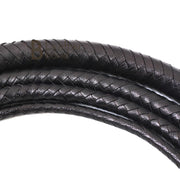 Bull Whip 6, 8, 10, 12, 14 & 16 Feet long 12 Strands Cowhide Leather Equestrian Black Bullwhip Indiana Jones - Leather Bond