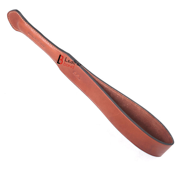 Real Cowhide Saddle Leather Spanking BDSM Paddle Slapper Thick, Medium Weight Hand Made 2 layer - Leather Bond