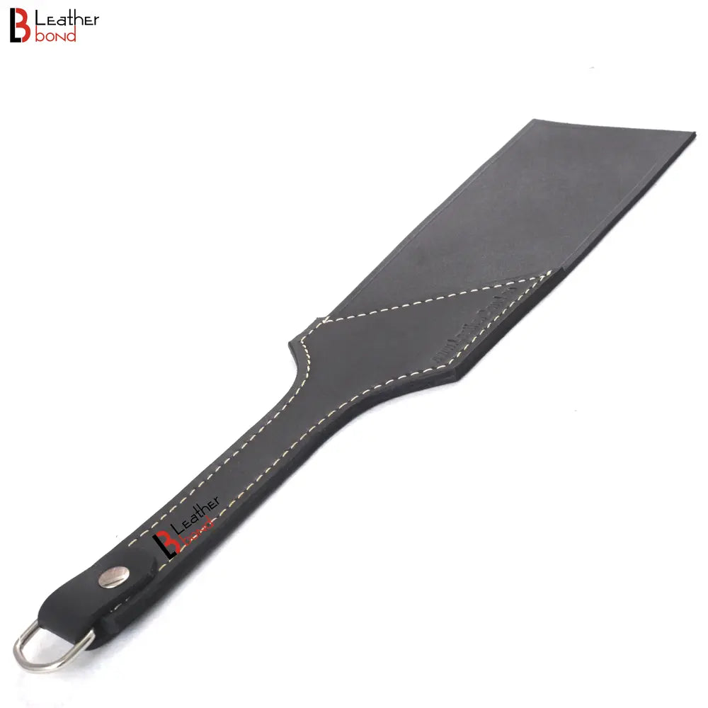 Leather Spanking BDSM Paddle Slapper Steel Studded Heavy Weight ...