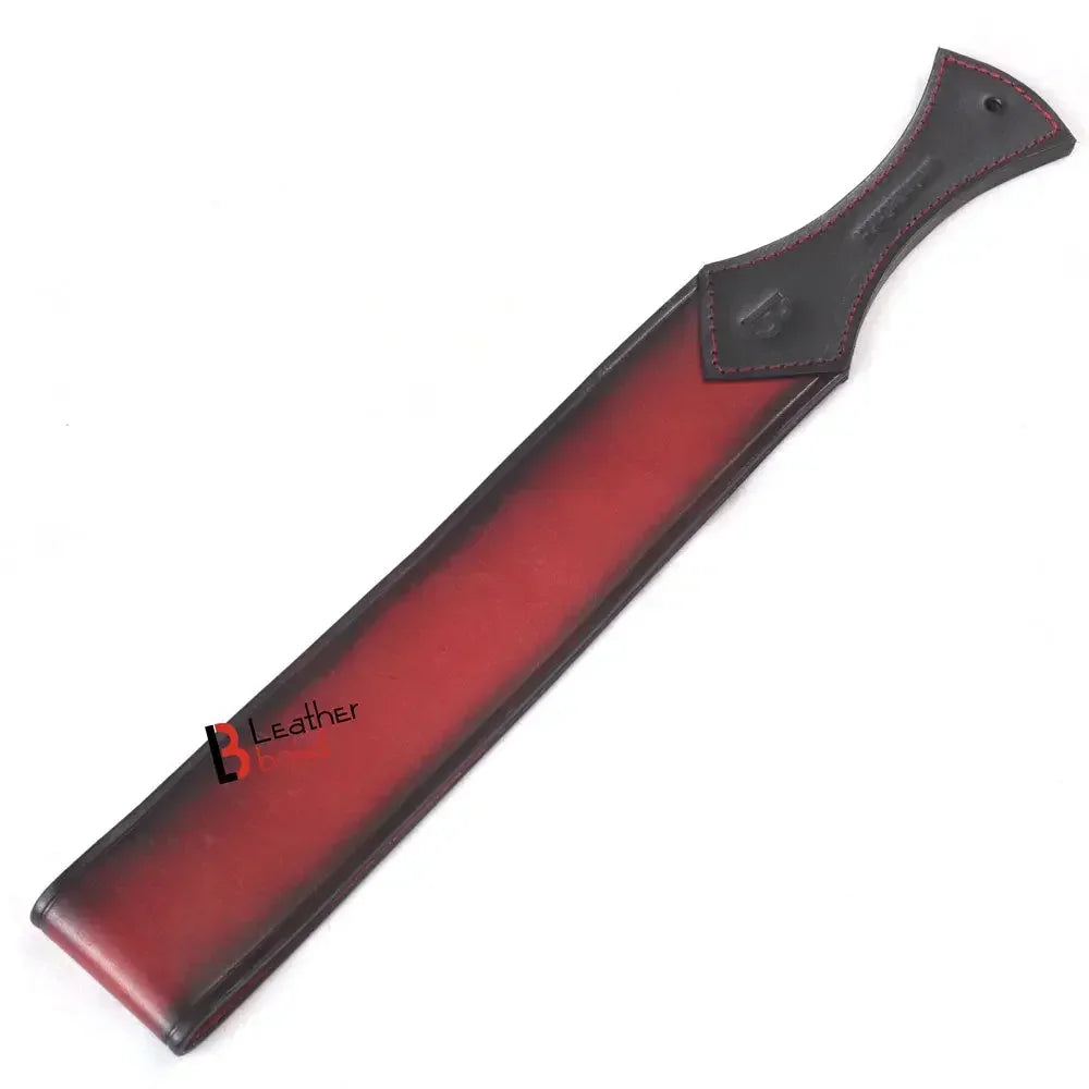 Real Cowhide Saddle Leather Paddle Slapper - Flexible And Wider Design