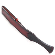 Real Cowhide Saddle Leather Spanking BDSM Paddle Slapper Thick, Weighty & Sturdy Hand Made 2 layer Burgundy Black - Leather Bond
