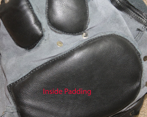 Cowhide Leather Mask Sensory Deprivation Hood Costume Reenactment Gear Padded & Lockable
